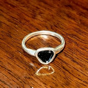 Silpada black ring, size 5